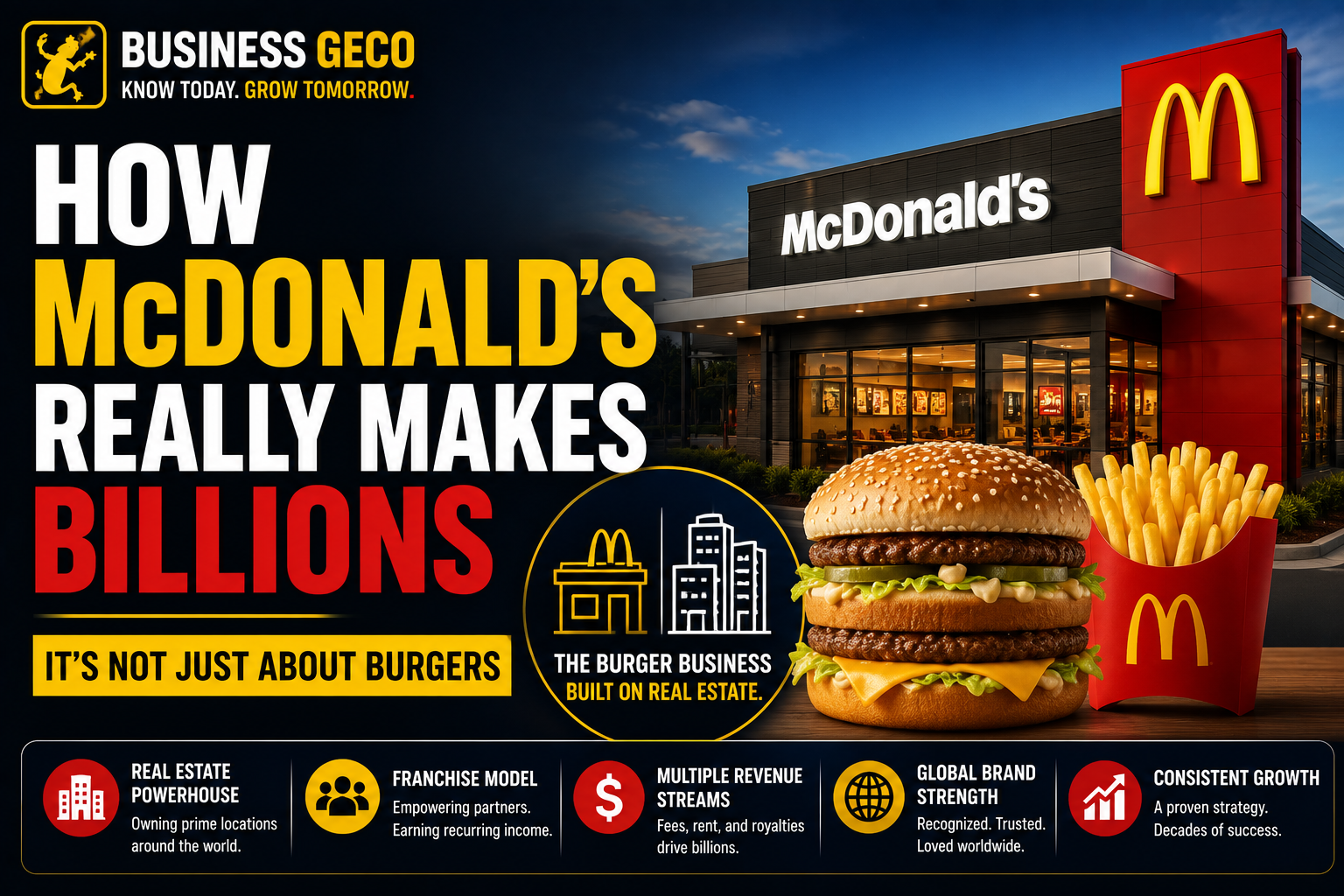 How McDonald's Makes Billions Every Year Without Primarily Selling Burgers