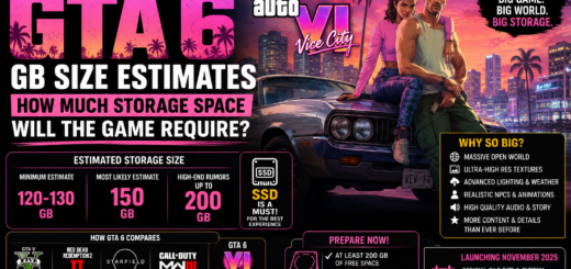 GTA 6 Storage Size Estimates: How Much Space Will Grand Theft Auto VI Require?