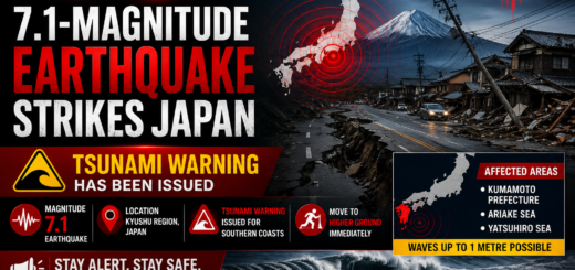 7.1-Magnitude Earthquake Strikes Japan, Tsunami Warning Issued