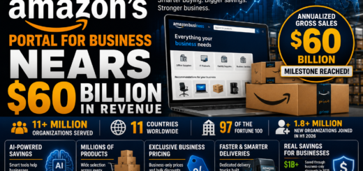 Amazon Business Nears $60 Billion in Annualized Revenue Milestone
