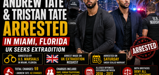 Andrew and Tristan Tate Arrested in Miami as UK Seeks Extradition
