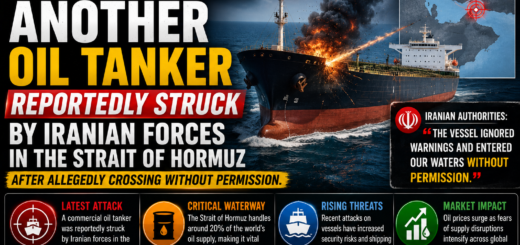 Another Oil Tanker Reportedly Struck in the Strait of Hormuz After Allegedly Crossing Without Permission