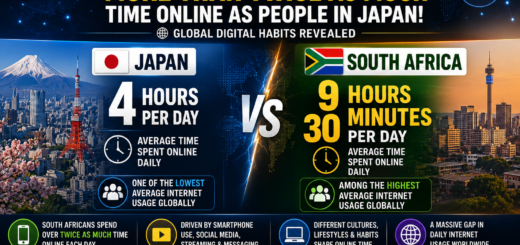 CRAZY South Africans Spend More Than Twice as Much Time Online as People in Japan