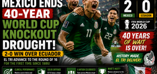 Mexico Ends 40-Year FIFA World Cup Knockout Drought With 2-0 Victory Over Ecuador