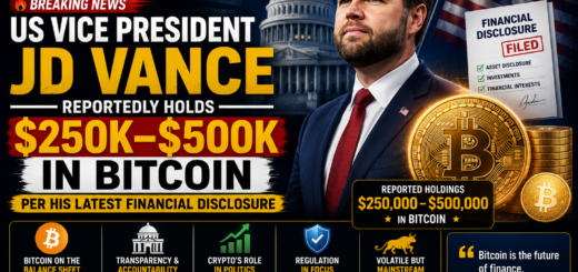 JD Vance Reportedly Discloses Up To $500,000 In Bitcoin Holdings