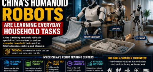 China's Humanoid Robots Are Learning To Cook, Clean And Fold Laundry In AI Training Centers
