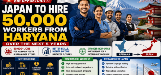 Japan To Recruit 50,000 Workers From Haryana Over The Next Five Years