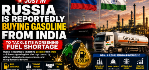 Russia Reportedly Turns To India For Gasoline Imports Amid Growing Fuel Shortage