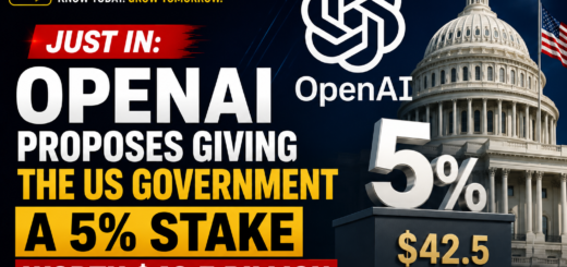 OpenAI Reportedly Proposes Giving U.S. Government 5% Stake Worth $42.5 Billion