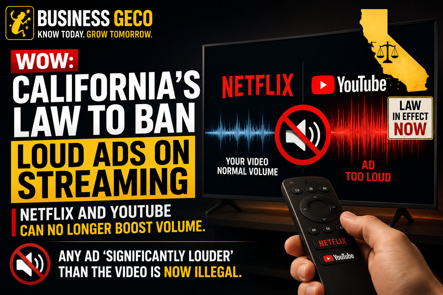 California's Ban On Loud Streaming Ads Is Now In Effect
