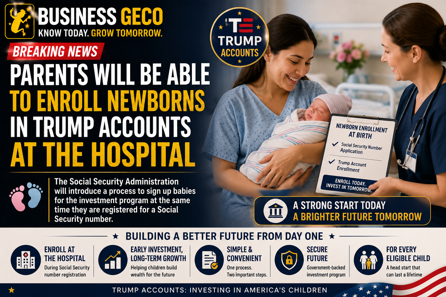 Parents Will Soon Be Able To Enroll Newborns In Trump Accounts Directly At Hospitals