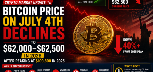 Bitcoin Falls To Around $62,000 On July 4, 2026 After Reaching Nearly $110,000 Peak In 2025