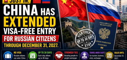China Extends Visa-Free Entry for Russian Citizens Through the End of 2027