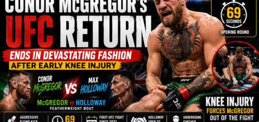 Conor McGregor's UFC Return Ends in Devastating Fashion After Early Knee Injury