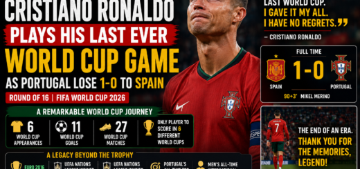 Cristiano Ronaldo's World Cup Journey Ends As Portugal Fall 1-0 To Spain