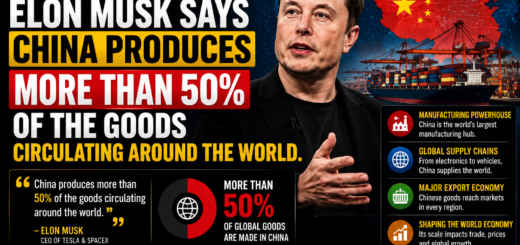 Elon Musk Says China Produces More Than 50% of the Goods Circulating Around the World