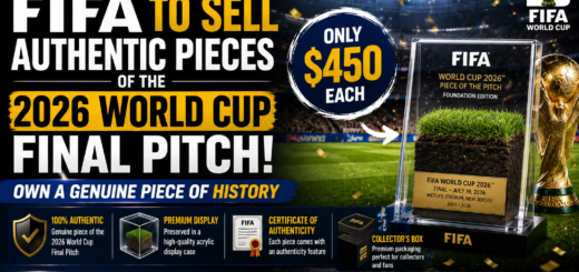 FIFA to Sell Authentic Pieces of the 2026 World Cup Final Pitch for $450 Each
