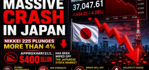 MASSIVE CRASH IN JAPAN Nearly $400 Billion Wiped Off Stock Market as Nikkei 225 Plunges
