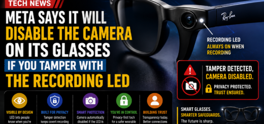 Meta Says It Will Disable Camera On Smart Glasses If Users Tamper With Recording LED