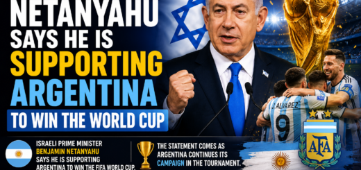 Netanyahu Says He Is Supporting Argentina to Win the FIFA World Cup