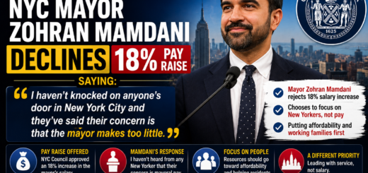 New York City Mayor Zohran Mamdani Declines 18% Pay Raise