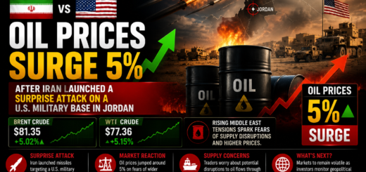 Oil Prices Surge 5% After Iran Launches Surprise Attack on U.S. Military Base in Jordan