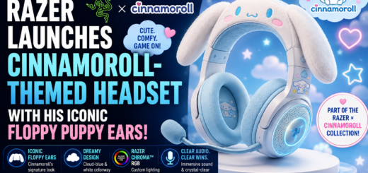 Razer Launches Adorable Cinnamoroll-Themed Headset With Signature Floppy Puppy EarsRazer Launches Adorable Cinnamoroll-Themed Headset With Signature Floppy Puppy Ears