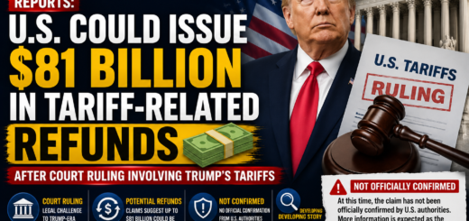Reports Circulate Over Potential $81 Billion in Tariff-Related Refunds Following Court Ruling