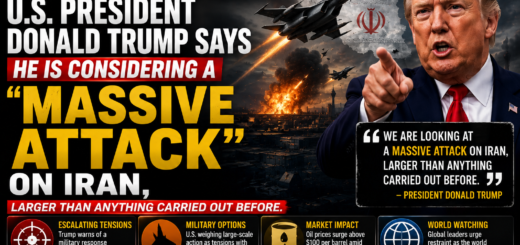 Trump Says He Is Considering a Massive Attack on Iran
