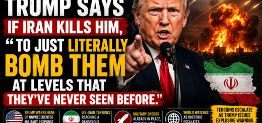 Trump Says U.S. Should "Bomb Them at Levels They've Never Seen Before" if Iran Kills Him