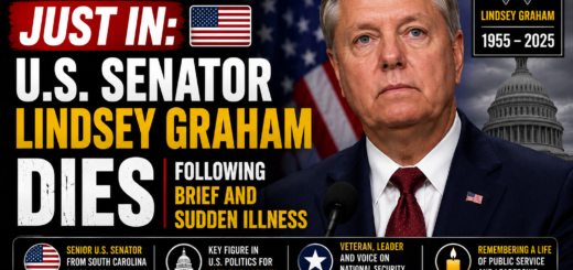 U.S. Senator Lindsey Graham Dies at 71 Following Sudden Illness