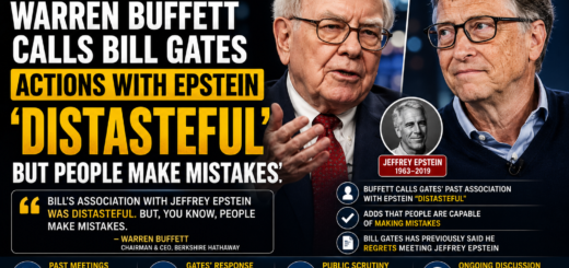 Warren Buffett Says Bill Gates' Association With Jeffrey Epstein Was Distasteful, but Adds That People Make Mistakes