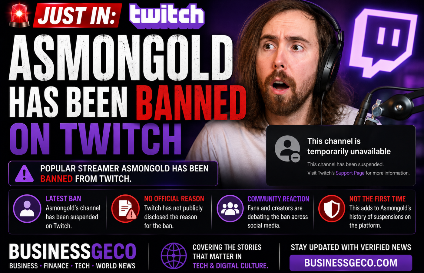 Asmongold Has Been Banned on Twitch