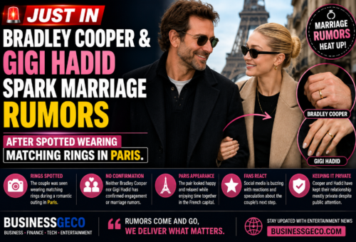 Bradley Cooper and Gigi Hadid Spark Marriage Rumors After Wearing Matching Rings in Paris