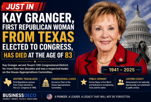 Kay Granger, First Republican Woman From Texas Elected to Congress, Dies at 83