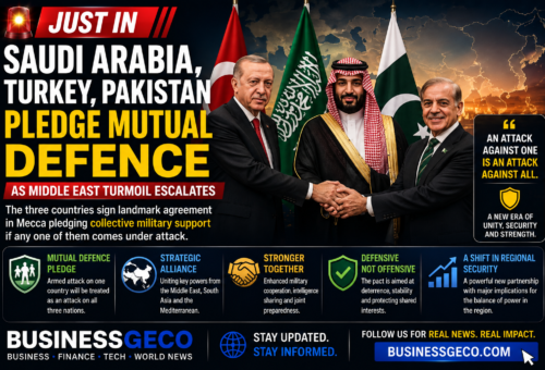 Saudi Arabia, Turkey and Pakistan Sign Mutual Defence Agreement as Middle East Tensions Escalate